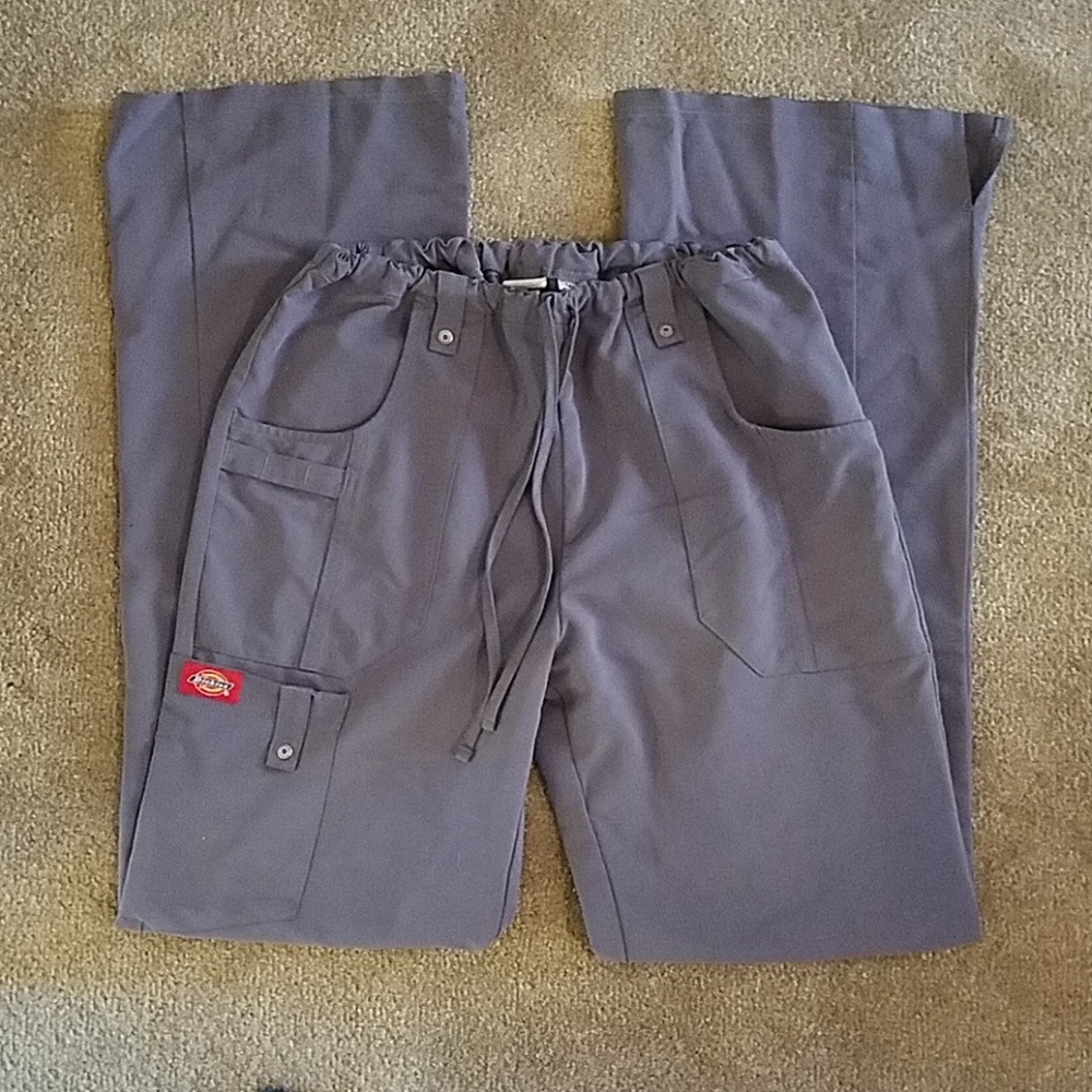 Gray Dickies Scrub Pants